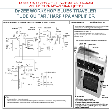 CLICK to download and view Schematics Circuit Diagram and Control Layout Details