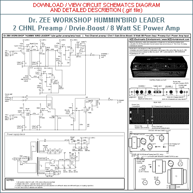 CLICK to download and view Schematics Circuit Diagram and Control Layout Details